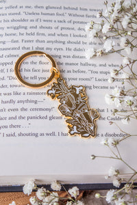 Ivory Swords Metal Keychain