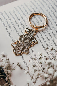 Ivory Swords Metal Keychain