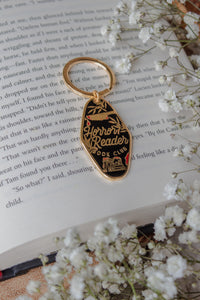 Horror Reader Metal Keychain