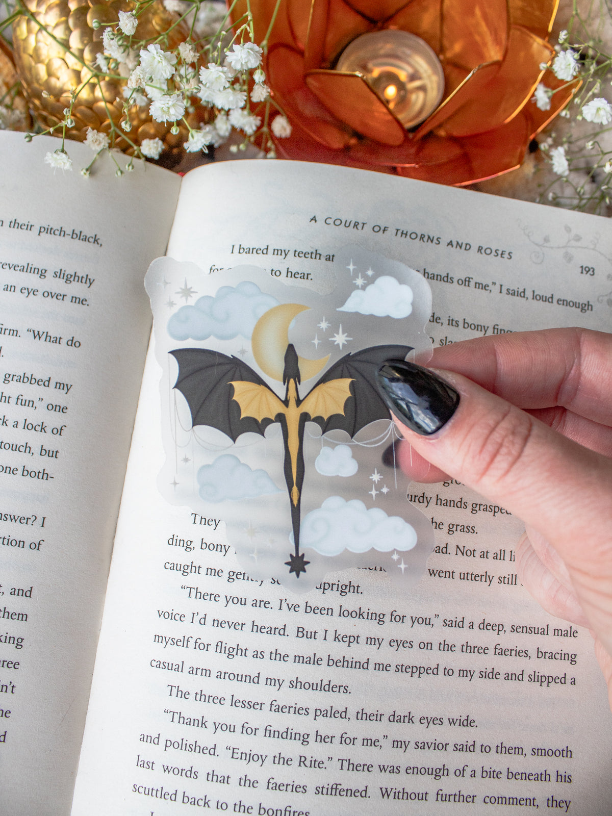 Fourth Wing | Violet's Signet Waterproof Sticker