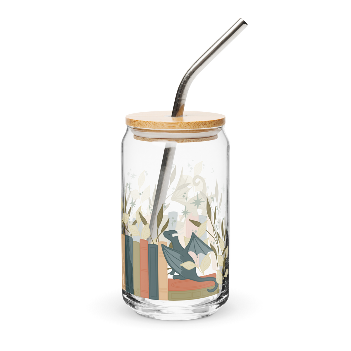 Littlest Book Dragon Bookshelf Can Glass