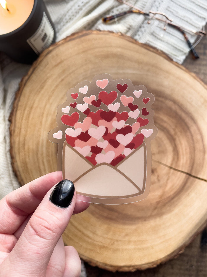 🎁 Mini Love Letter Waterproof Sticker | 2.5"x2 (100% off)