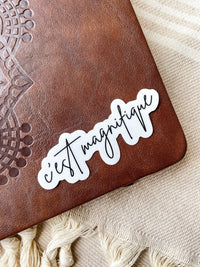 C'est Magnifique Sticker | 3"x1.16"