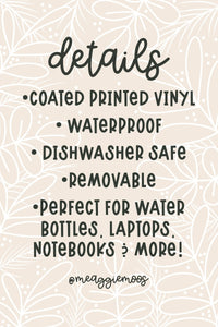 That's The Tea Suriel Quote Waterproof Sticker | A Court of Thorns  and Roses | SJM | 3 x 2.1