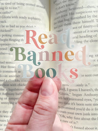 Read Banned Books Waterproof Sticker