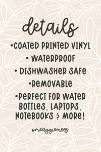 Fantasy Reader Waterproof Vinyl Sticker | 3"x3"