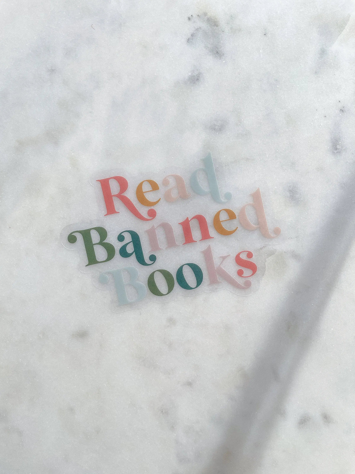 Read Banned Books Waterproof Sticker