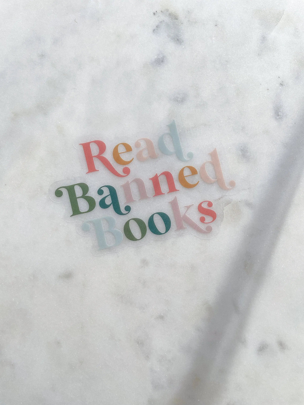 Read Banned Books Waterproof Sticker