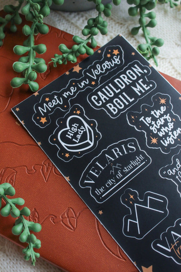 Meet Me In Velaris Bookish Sticker Sheet