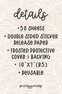 Maroon Magic Reusable Sticker Collecting Book