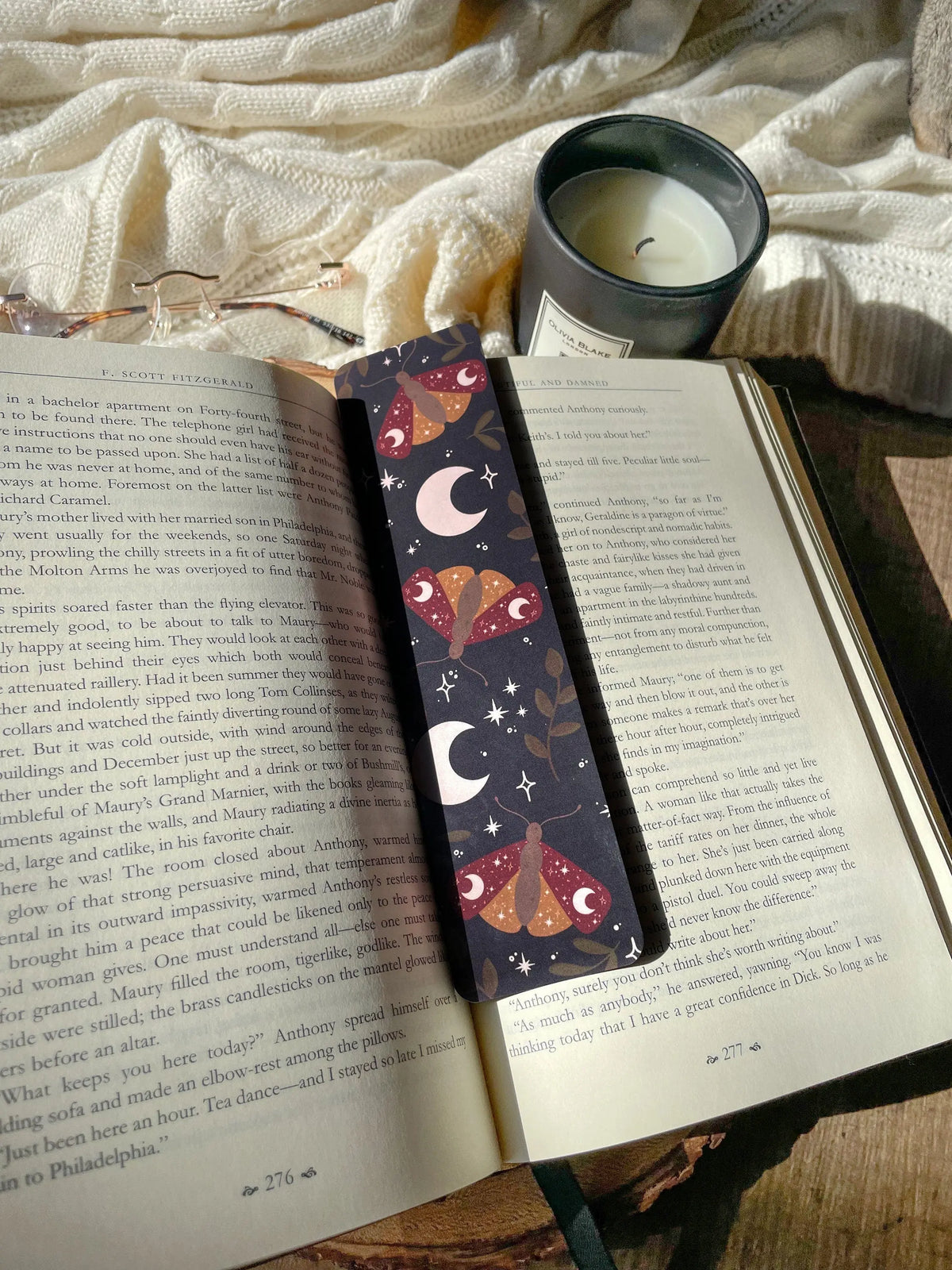 Midnight Moths Bookmark