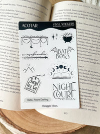 ACOTAR Sticker Sheet