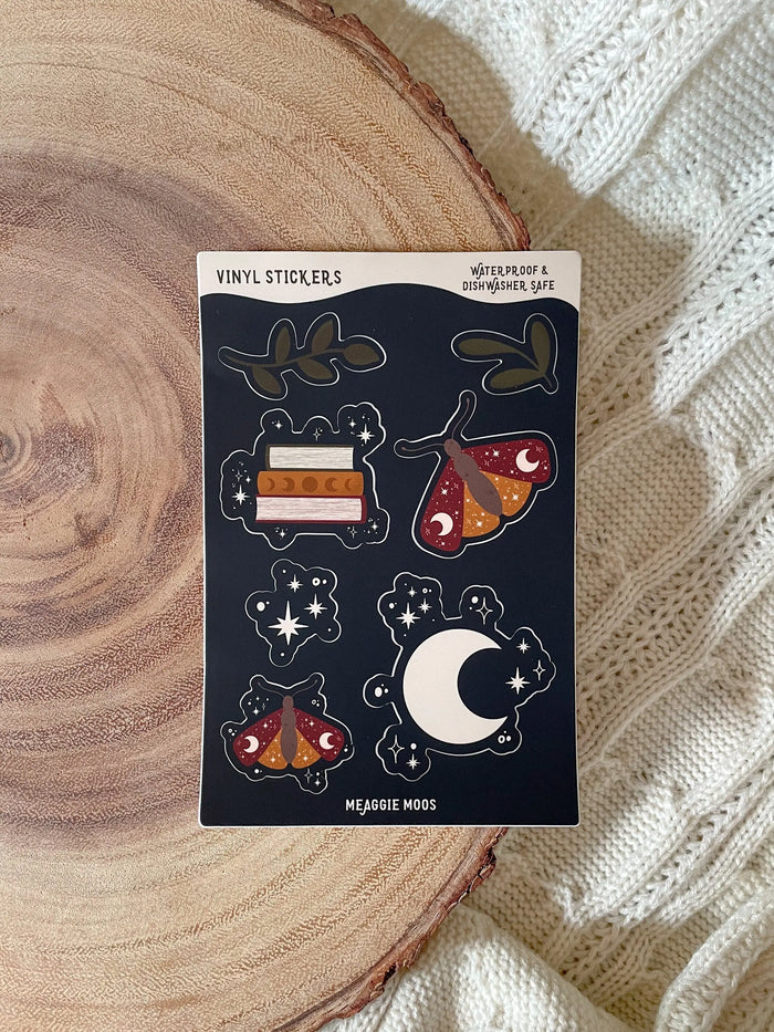 Magical Midnight Bookish Sticker Sheet