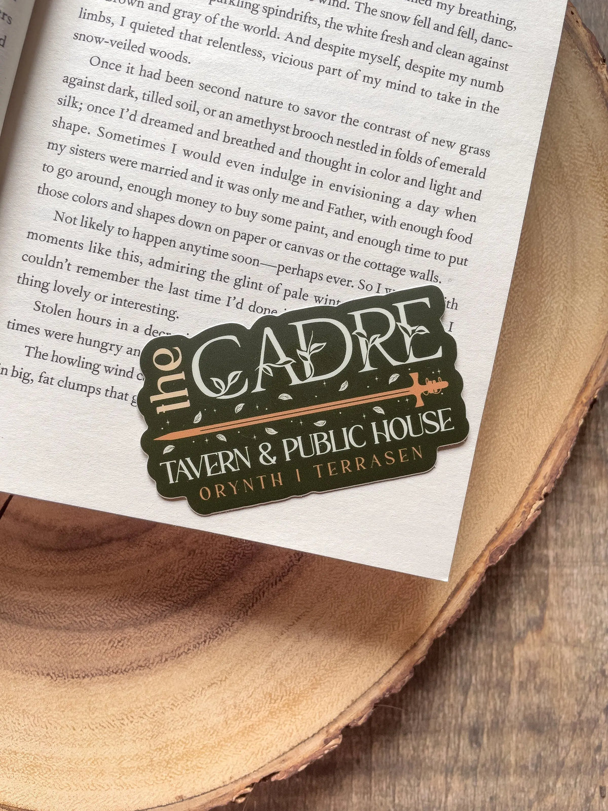 The Cadre Tavern Waterproof Sticker | Throne Of Glass | SJM | 1.7"x3"