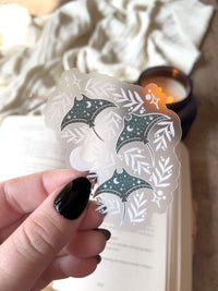 Celestial Triple Stingray Waterproof Sticker | 3"x2.2"