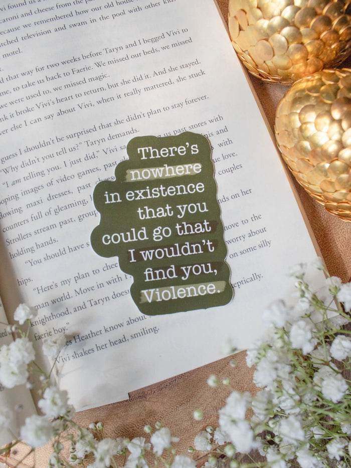 Fourth Wing | Nowhere in Existence Waterproof Sticker