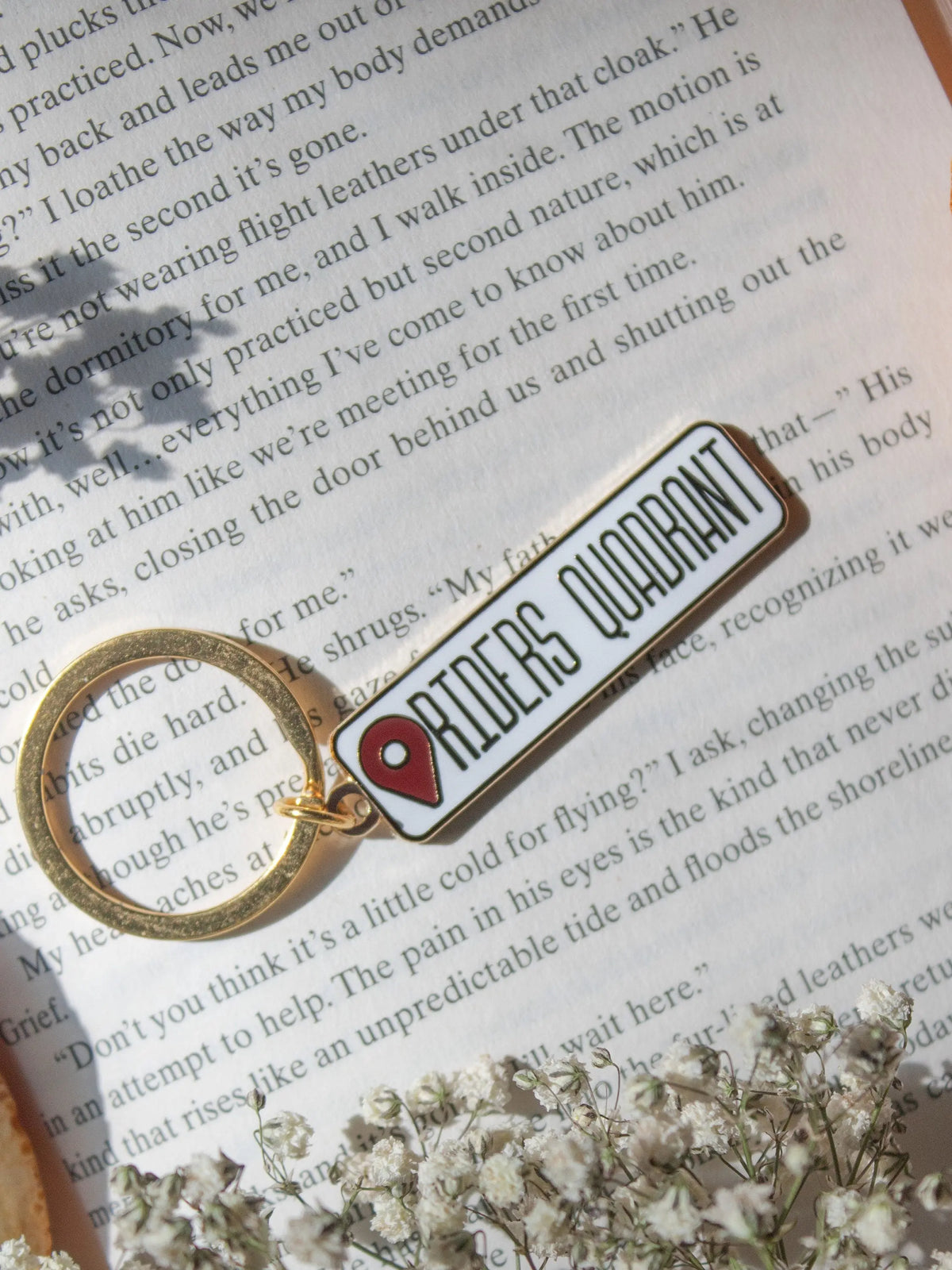 Fourth Wing | Rider's Quadrant Location Hard Enamel Keychain