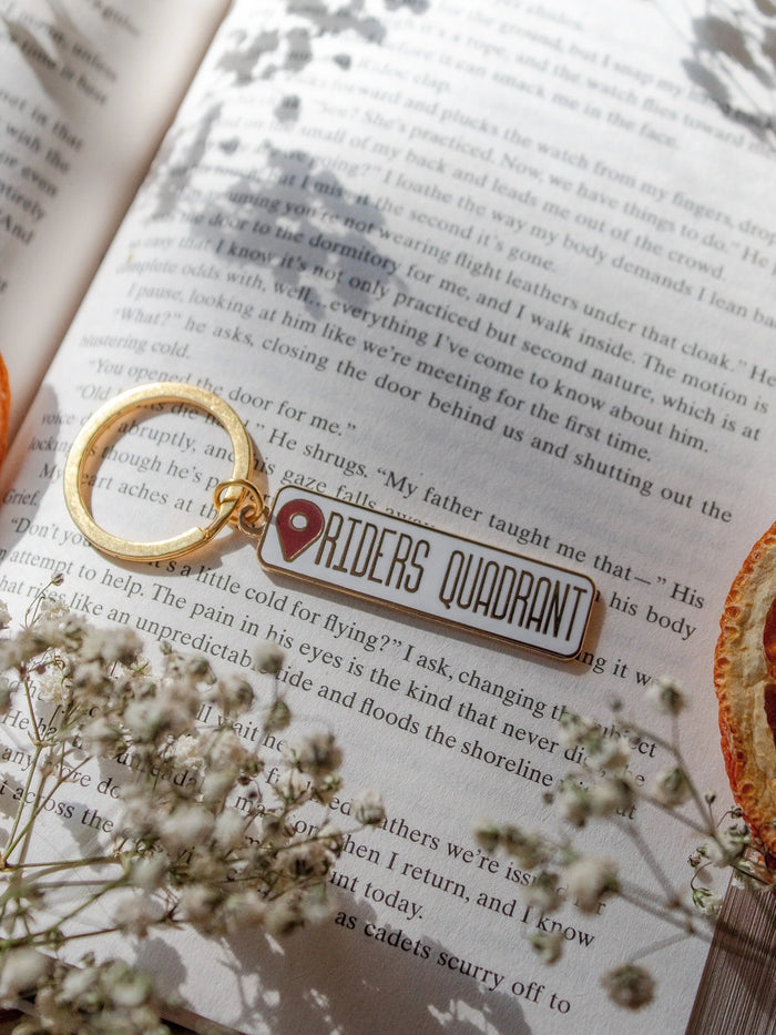 Fourth Wing | Rider's Quadrant Location Hard Enamel Keychain