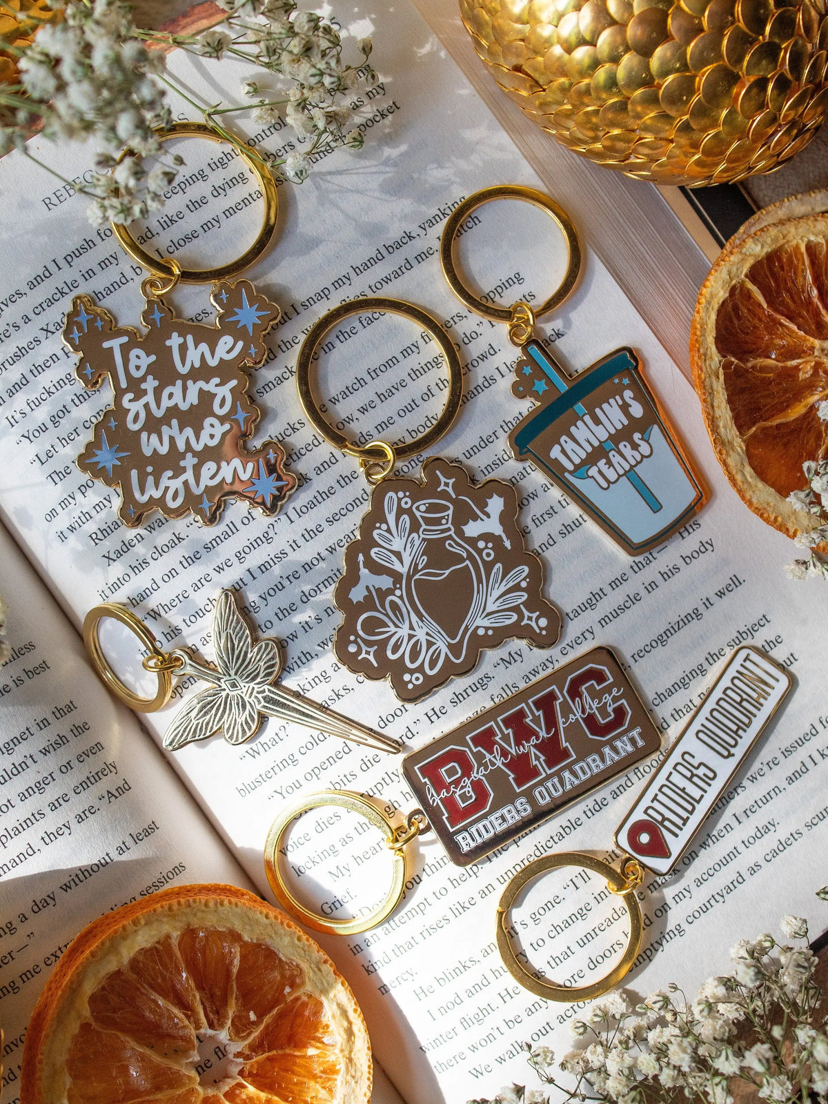 Fourth Wing | Rider's Quadrant Location Hard Enamel Keychain