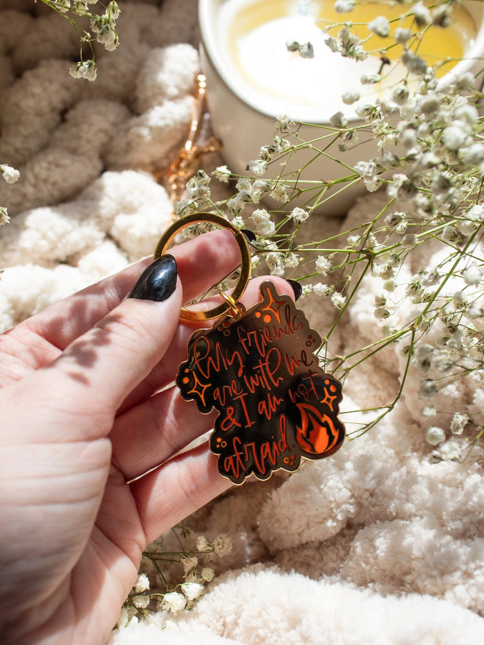 Lehebah Quote Hard Enamel Metal Keychain