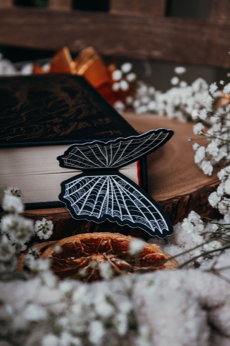 Spiderweb Butterfly Wings 3D Bookmark