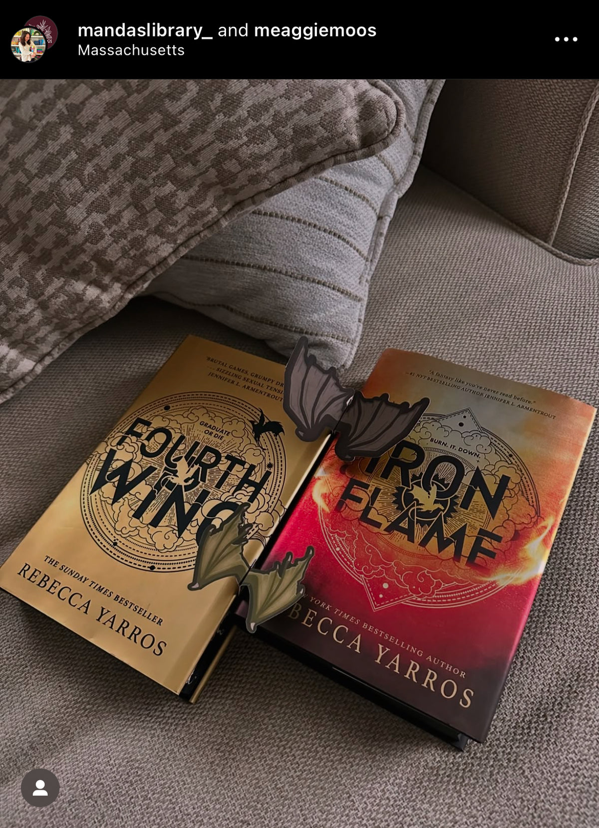 Gold Dragon Wings 3D Bookmark