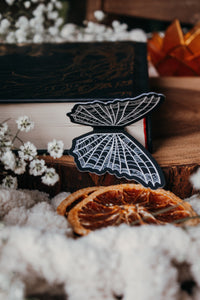 Spiderweb Butterfly Wings 3D Bookmark