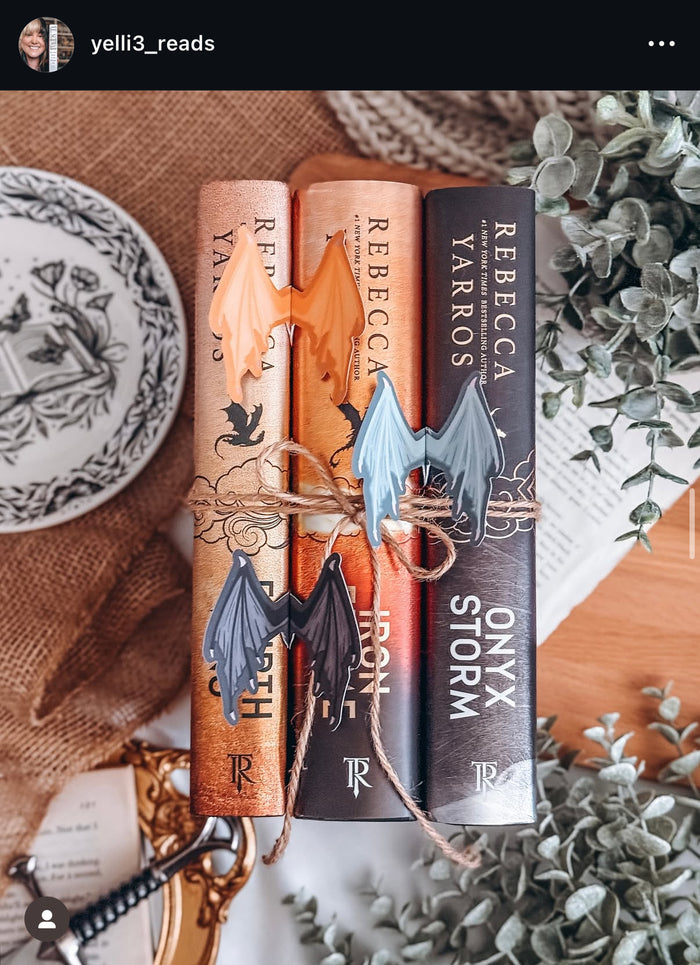 Baby Blue Dragon Wings 3D Bookmark