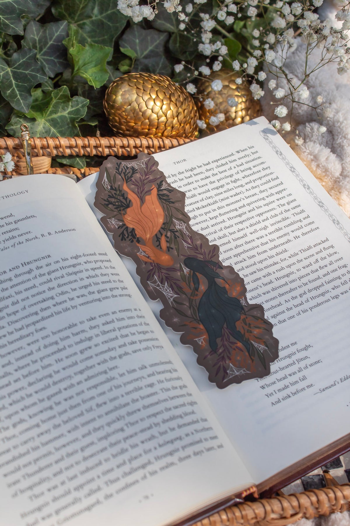 Spooky Halloween Fish Bookmark