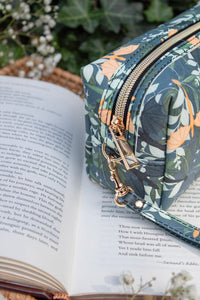 Bookish Cosmetic / Pencil Pouch Zip Bag | Fourth Wing Tairn & Andarna