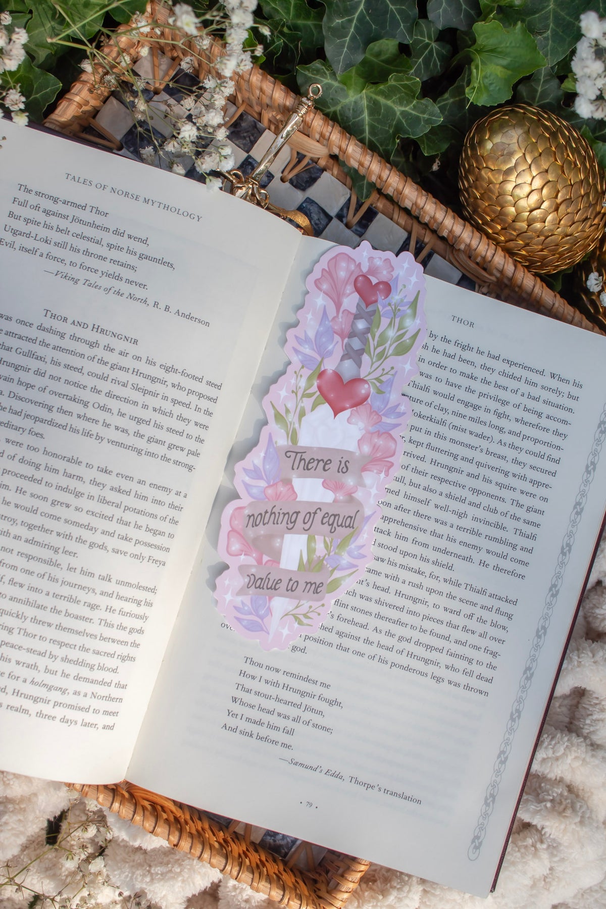 Once Upon A Broken Heart Bookmark | Nothing of Equal Value Dagger