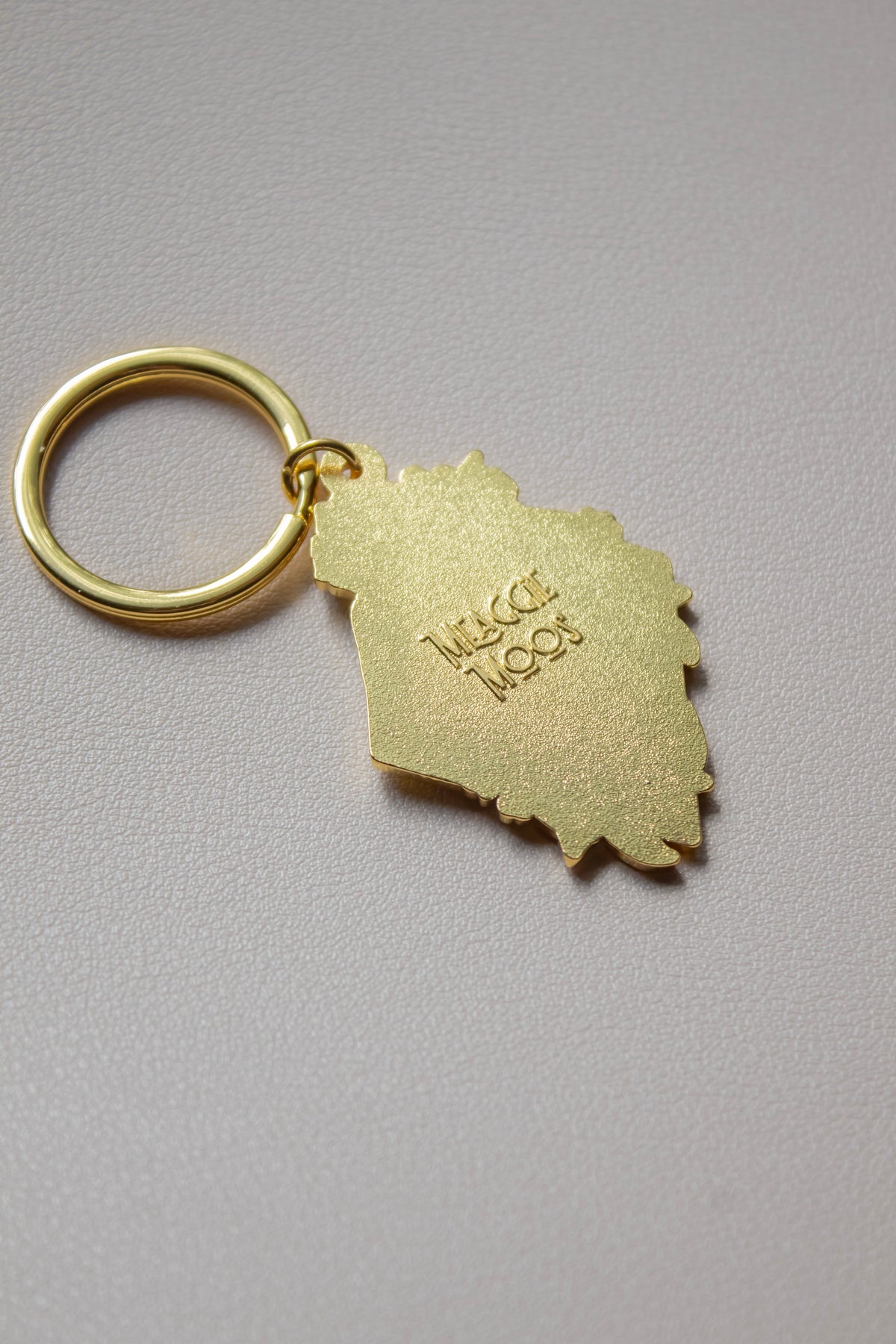 Floral Wyvern Metal Keychain