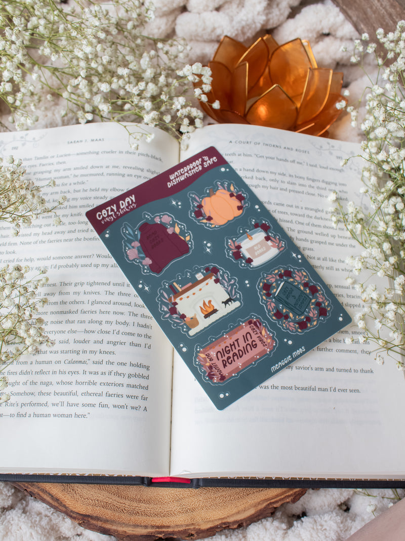 Cozy Night in Reading Sticker Sheet