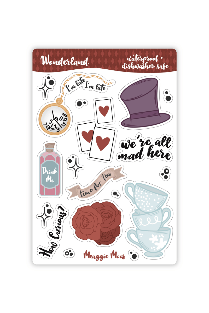 Wonderland Sticker Sheet