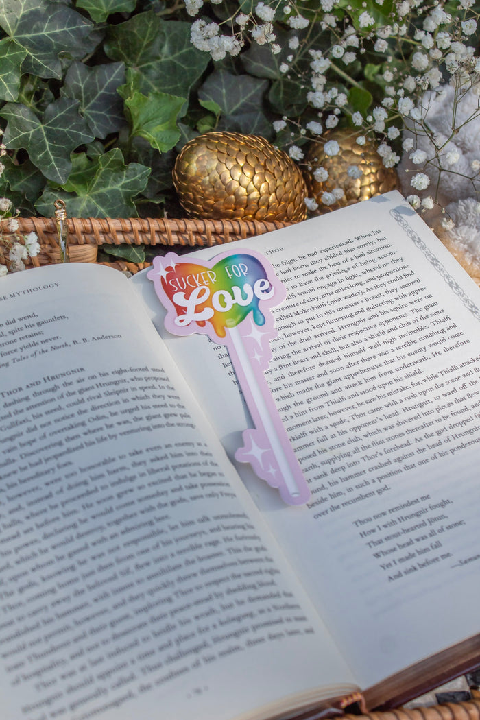 Rainbow Sucker for Love Bookmark