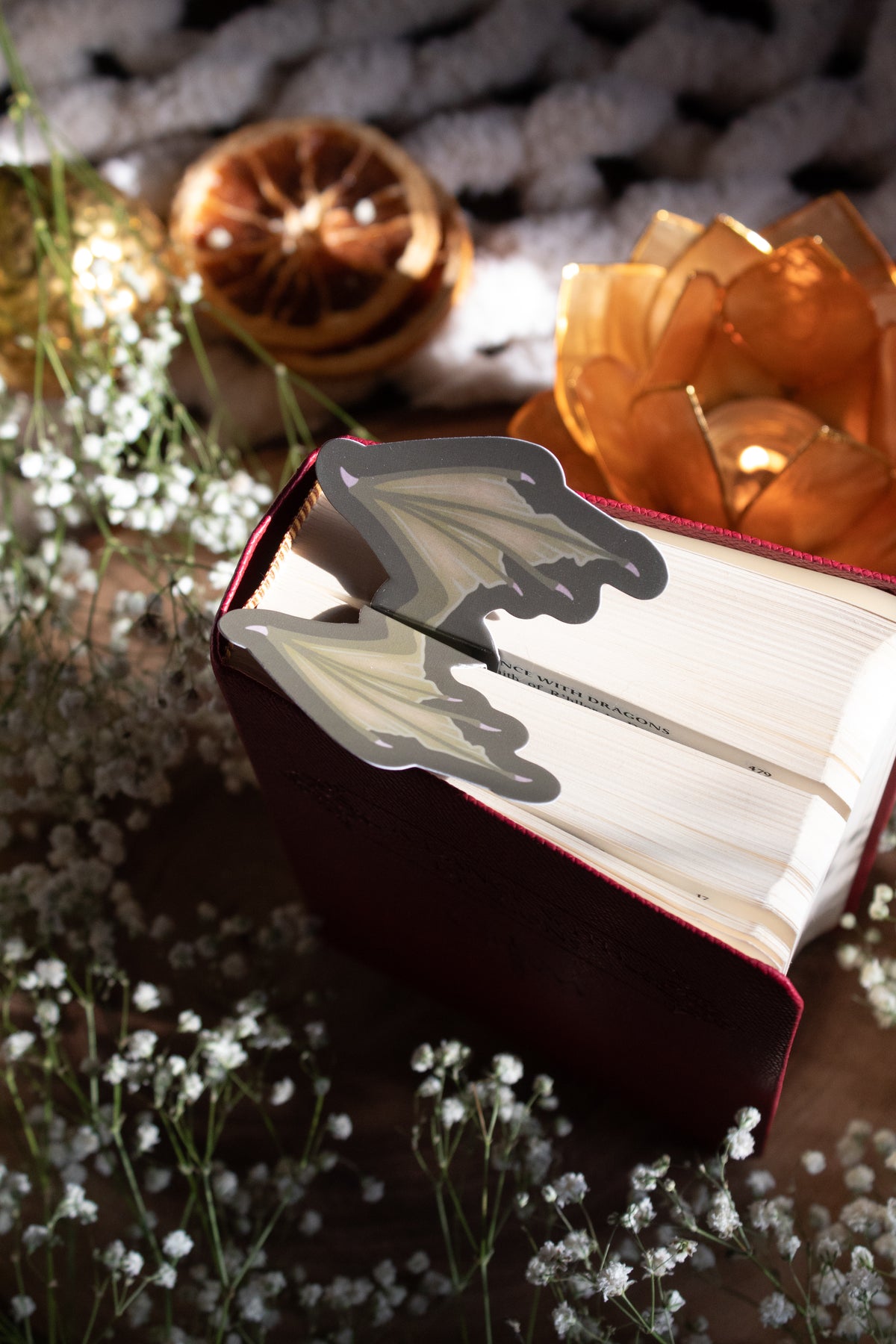 Green Dragon Wings 3D Bookmark