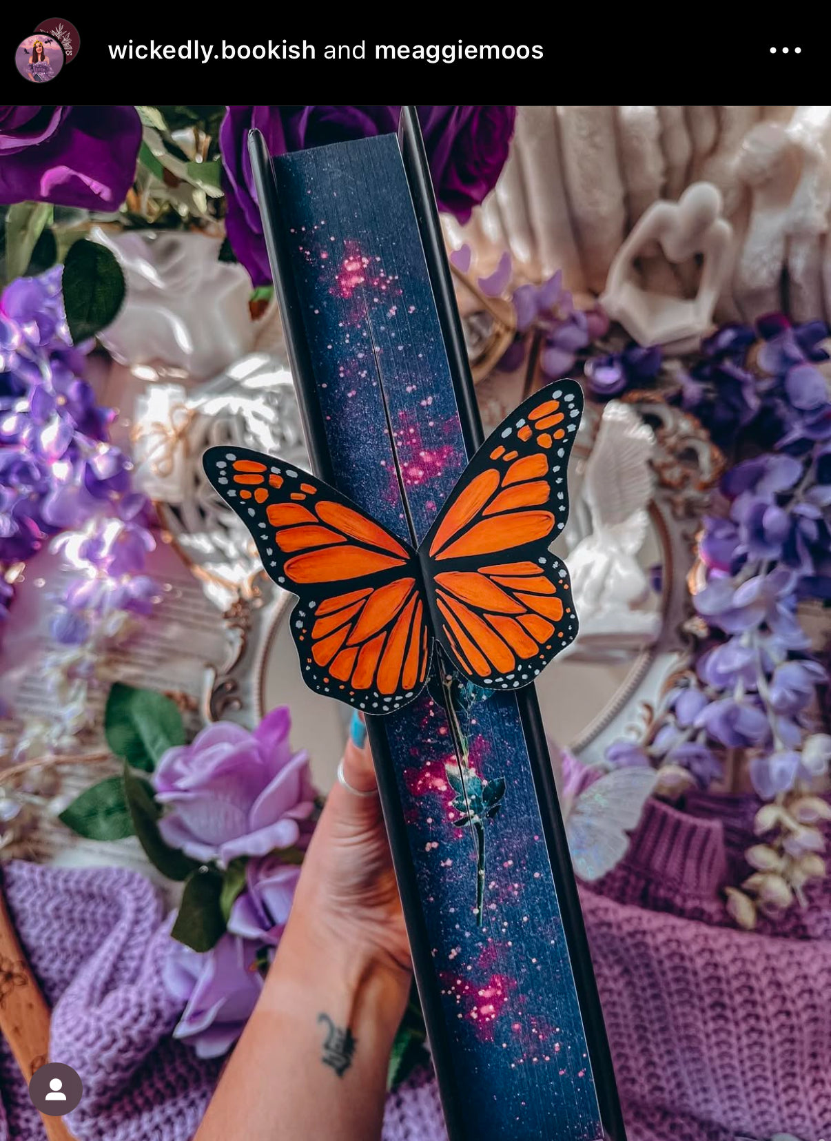 Monarch Butterfly Wings 3D Bookmark