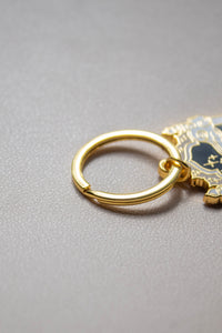Night Sky Metal Keychain