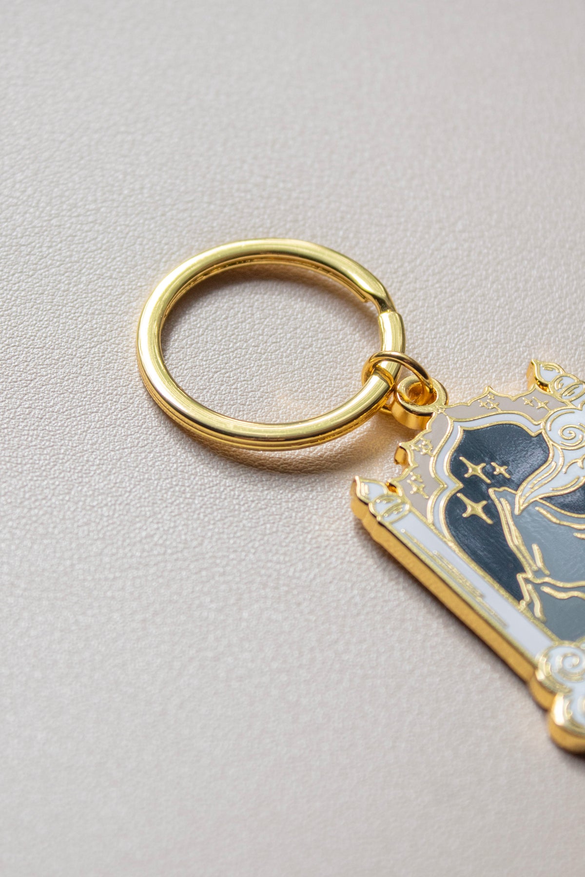 Night Sky Metal Keychain