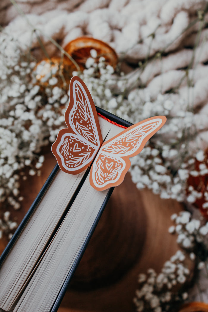 Gingerbread Butterfly Wings 3D Bookmark