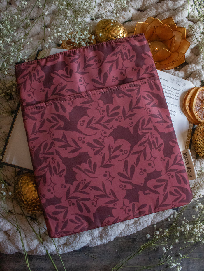 Water-Resistant Book / Tablet Sleeve | Rust Dragons
