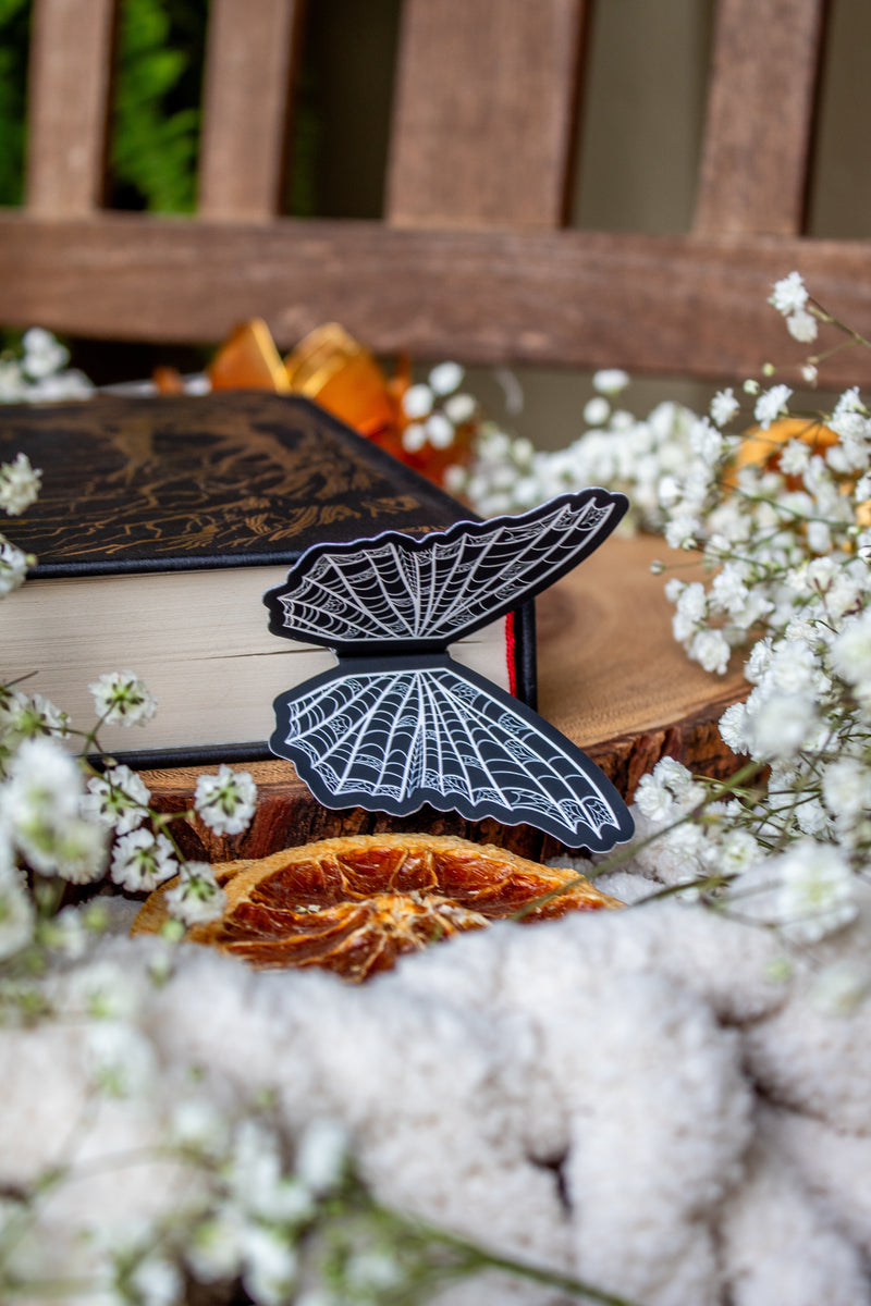 Spiderweb Butterfly Wings 3D Bookmark