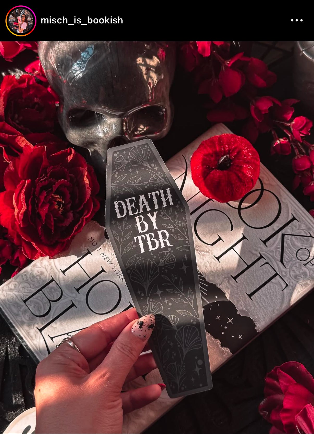 Death By TBR Coffin Bookmark