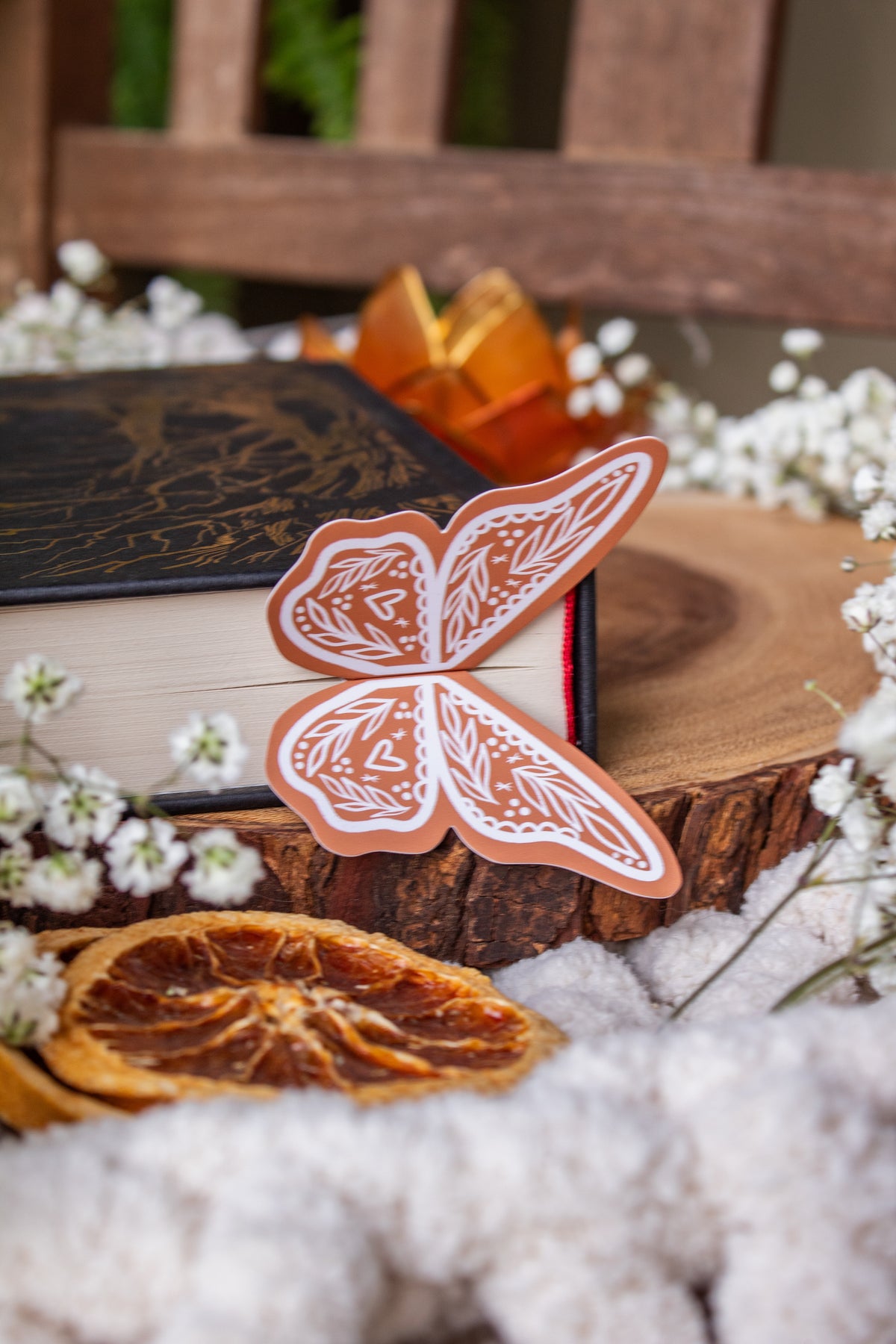 Gingerbread Butterfly Wings 3D Bookmark
