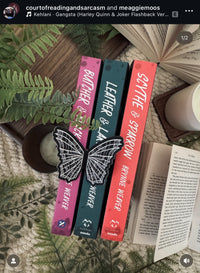 Spiderweb Butterfly Wings 3D Bookmark