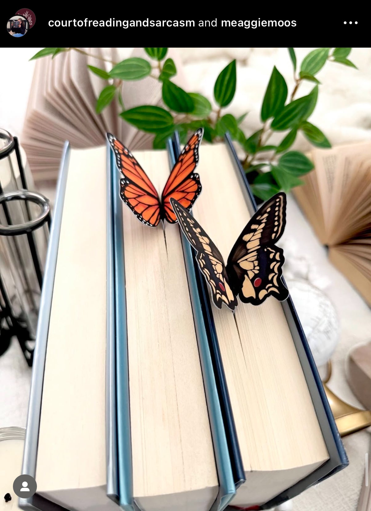 Monarch Butterfly Wings 3D Bookmark