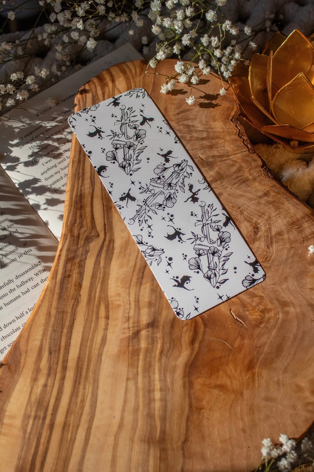 Ivory Swords Foil Bookmark