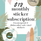 Sticker Mail Monthly Subscription