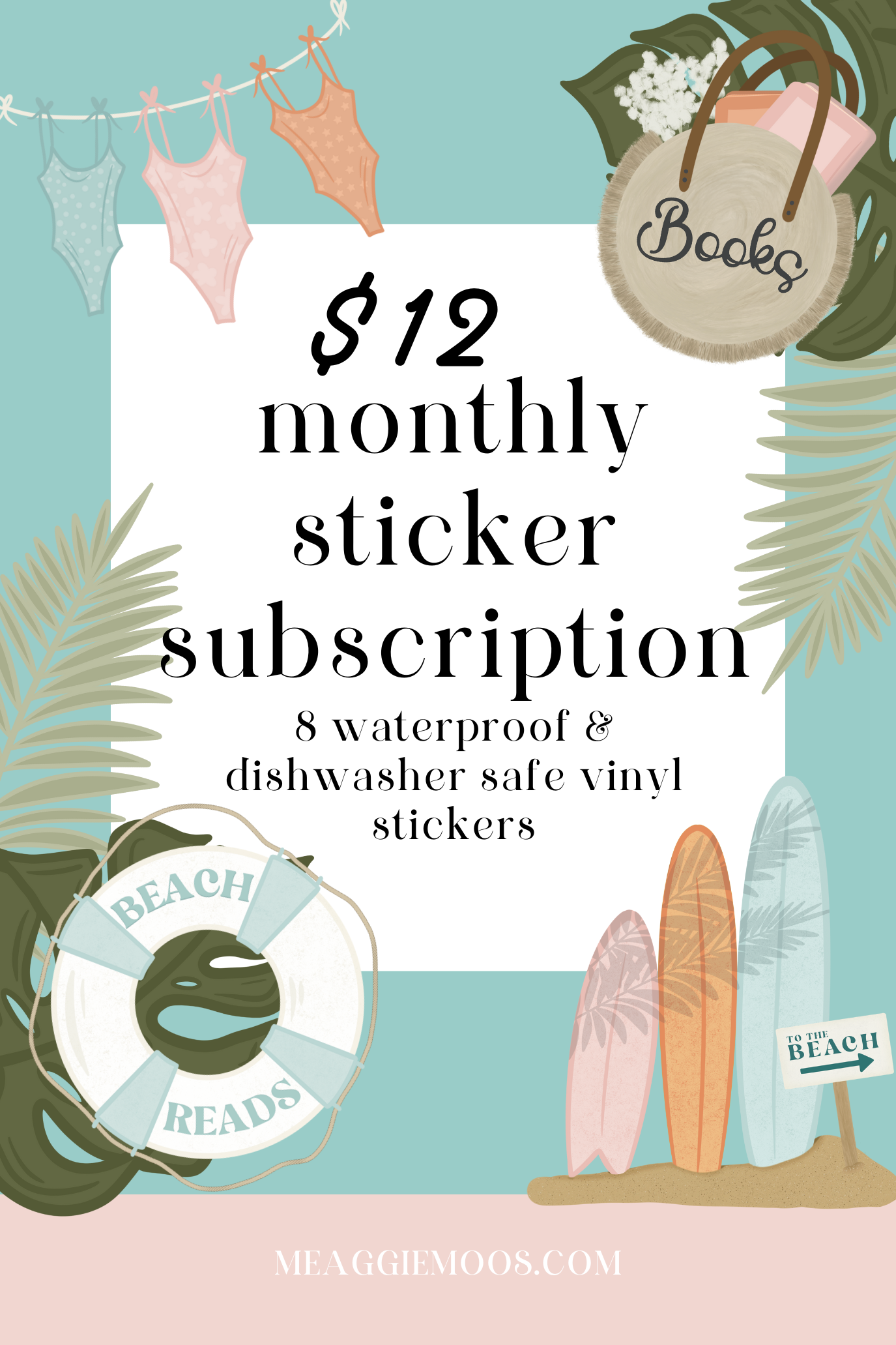 Sticker Mail Monthly Subscription – Meaggie Moos