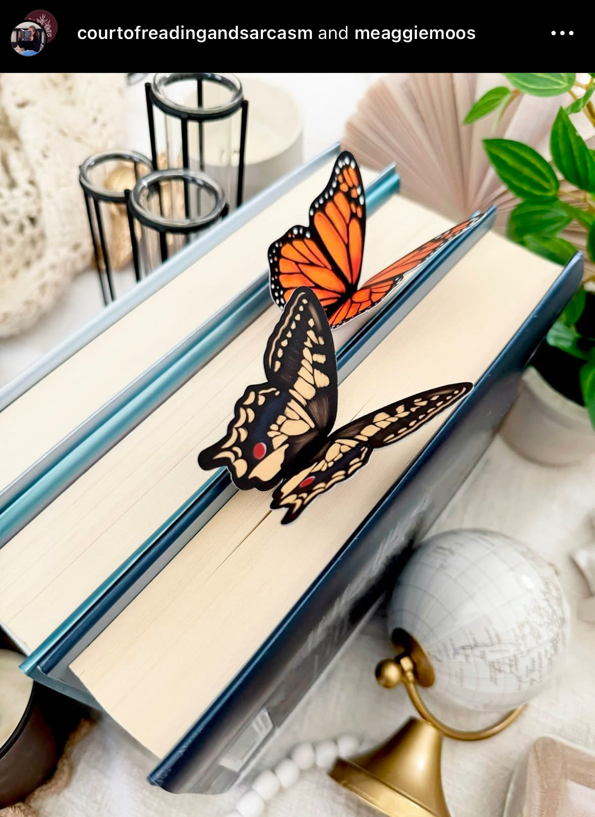 Swallowtail Butterfly Wings 3D Bookmark